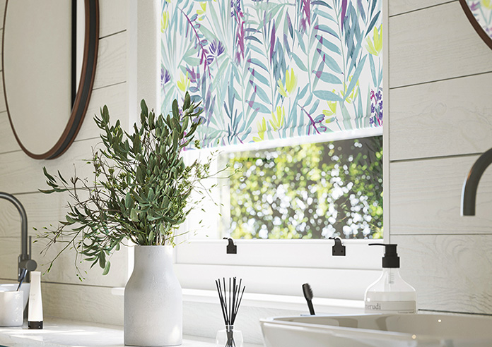 Watercolour Jungle, Lush - Twist&Fit Roller Blind - Image 5